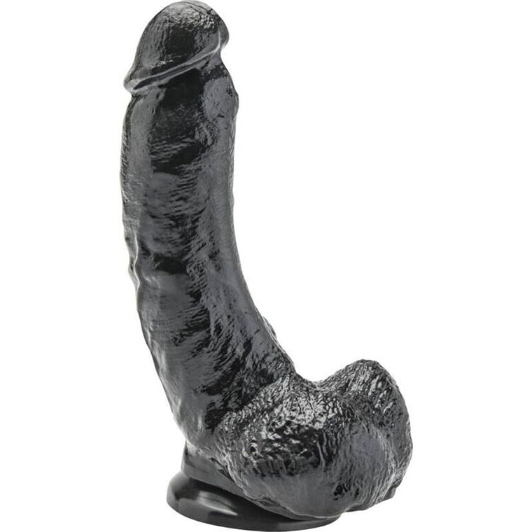 GET REAL - DILDO 20,5 CM COM BOLAS PRETAS 1