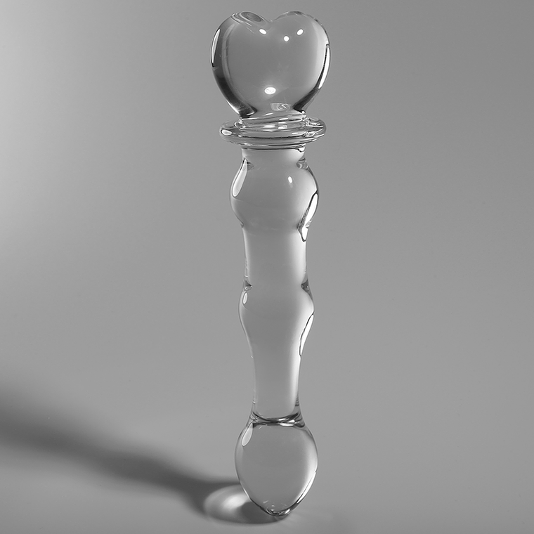 NEBULA SERIES BY IBIZA - MODELO 21 DILDO VIDRO BOROSILICADO TRANSPARENTE 20.5 CM -O- 3.5 CM 1