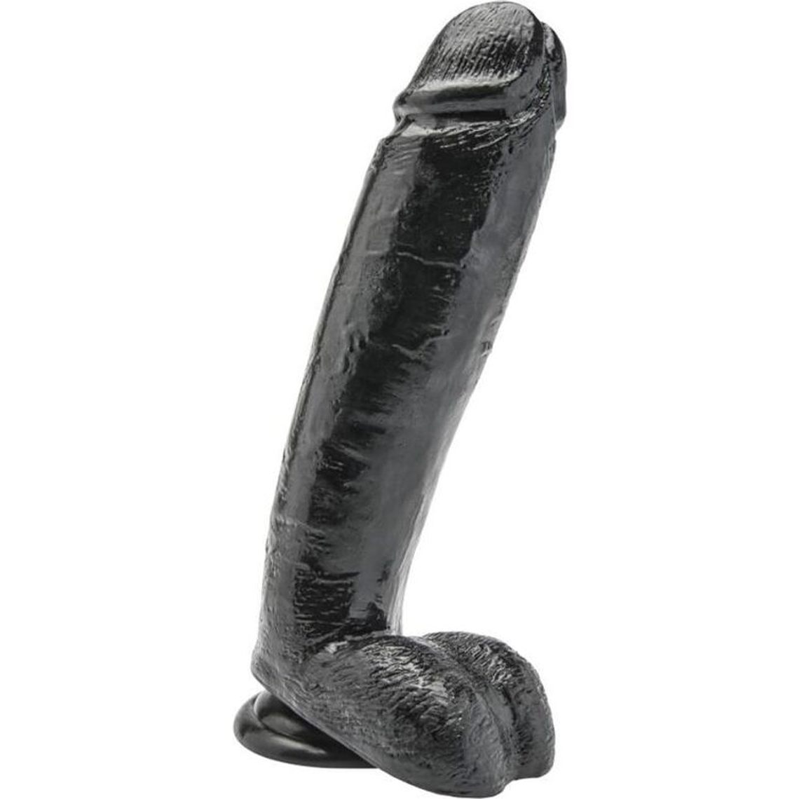GET REAL - DILDO 25,5 CM COM BOLAS PRETO 1