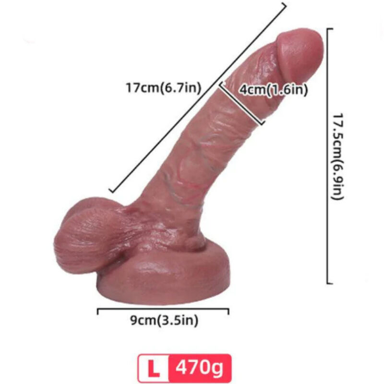ARMONY - DILDO SILICONE LÍQUIDO REALÍSTICO 17 CM 1