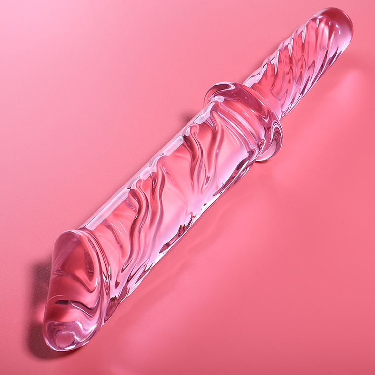 NEBULA SERIES BY IBIZA - MODELO 24 DILDO VIDRO BOROSILICADO ROSA 28.5 CM -O- 5 CM 1