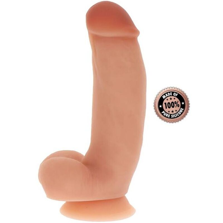 GET REAL - DILDO DE SILICONE 18 CM W BOLAS PELE 1