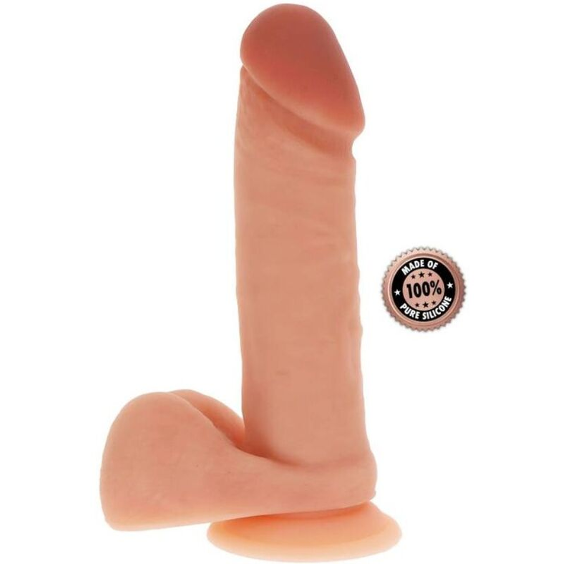 GET REAL - DILDO DE SILICONE 20,5 CM W BOLAS PELE 1
