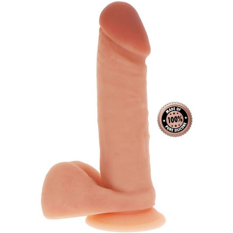 GET REAL - DILDO DE SILICONE 20,5 CM W BOLAS PELE 1