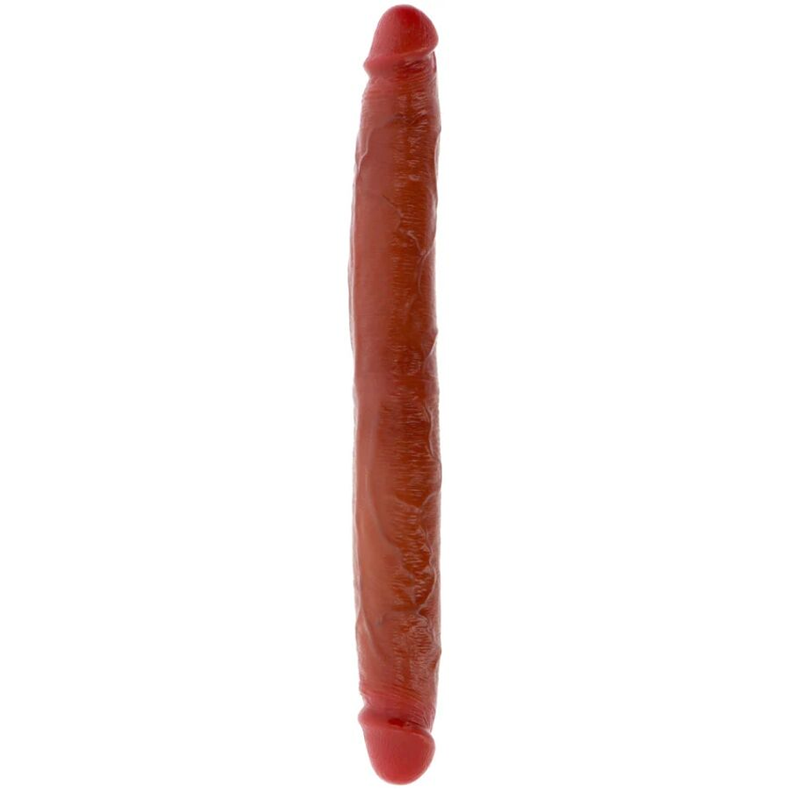 GET REAL - DILDO DE SILICONE DE DUAS PONTAS CARAMELO 35 CM 1
