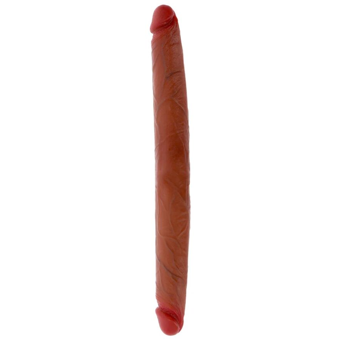 GET REAL - DILDO DE SILICONE DE DUAS PONTAS CARAMELO 40 CM 1