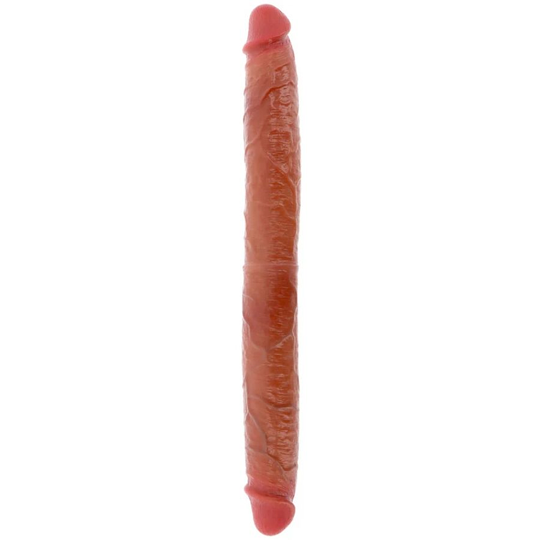 GET REAL - DILDO DE SILICONE DE DUAS PONTAS CARAMELO 46 CM 1