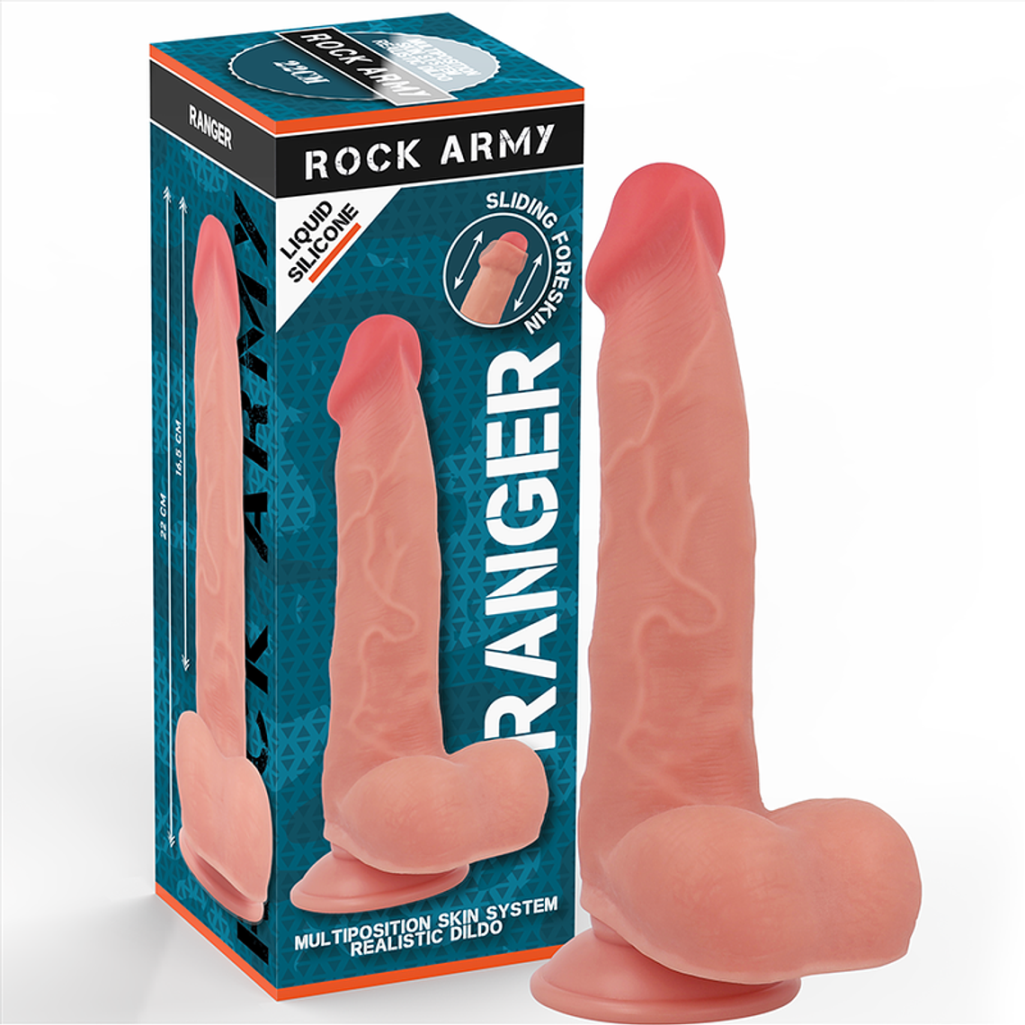 ROCKARMY - SILICONE LÍQUIDO RANGER 22 CM -O- 3,6 CM 1