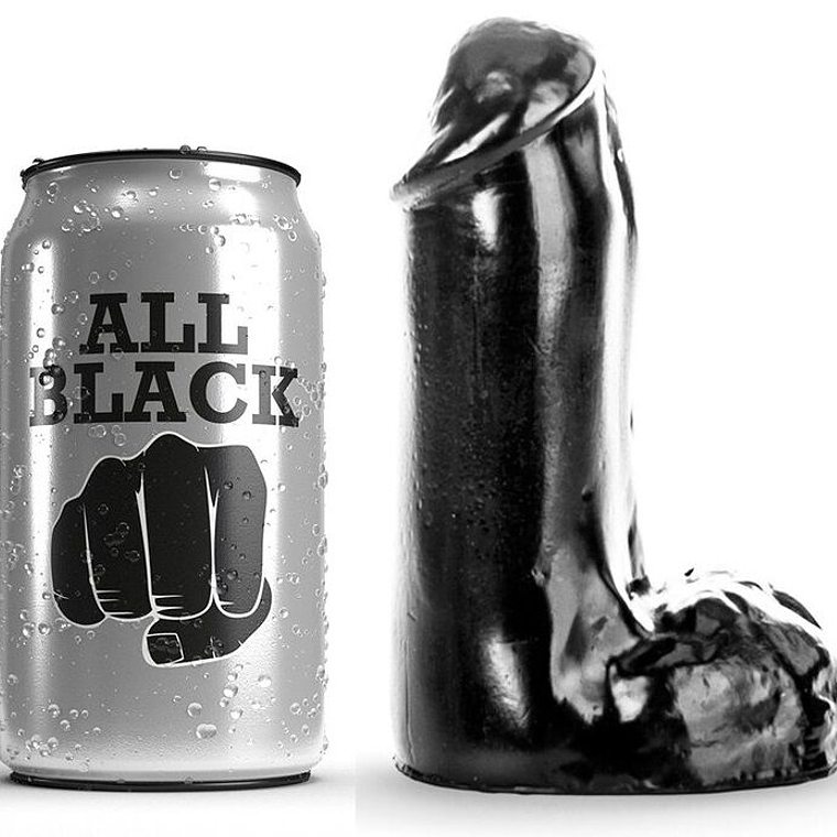 ALL BLACK - DILDO REALÍSTICO 13 CM 1