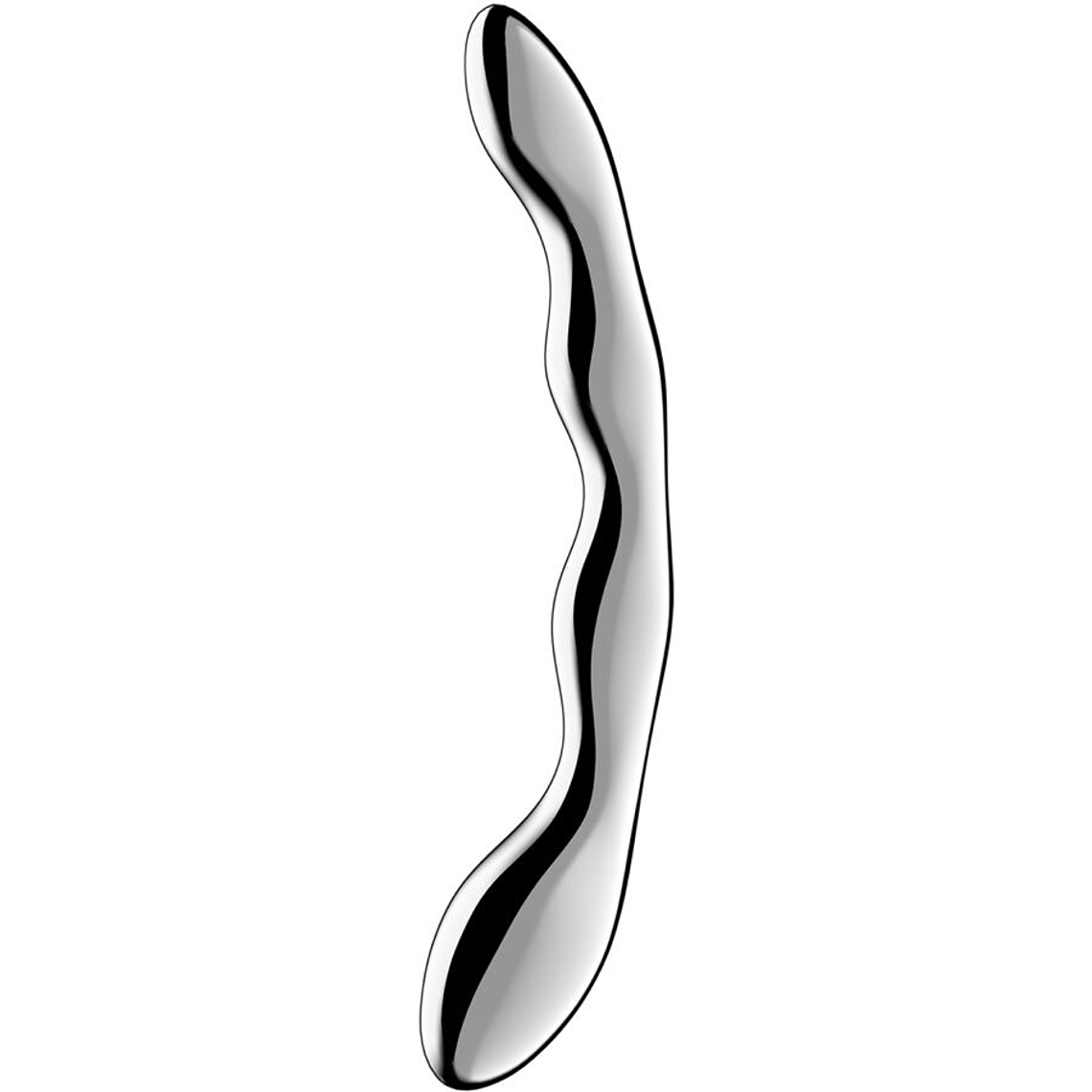 SATISFYER - COSMIC CREST 2 DILDO DE AÇO INOXIDÁVEL COM DUAS EXTREMIDADES 1