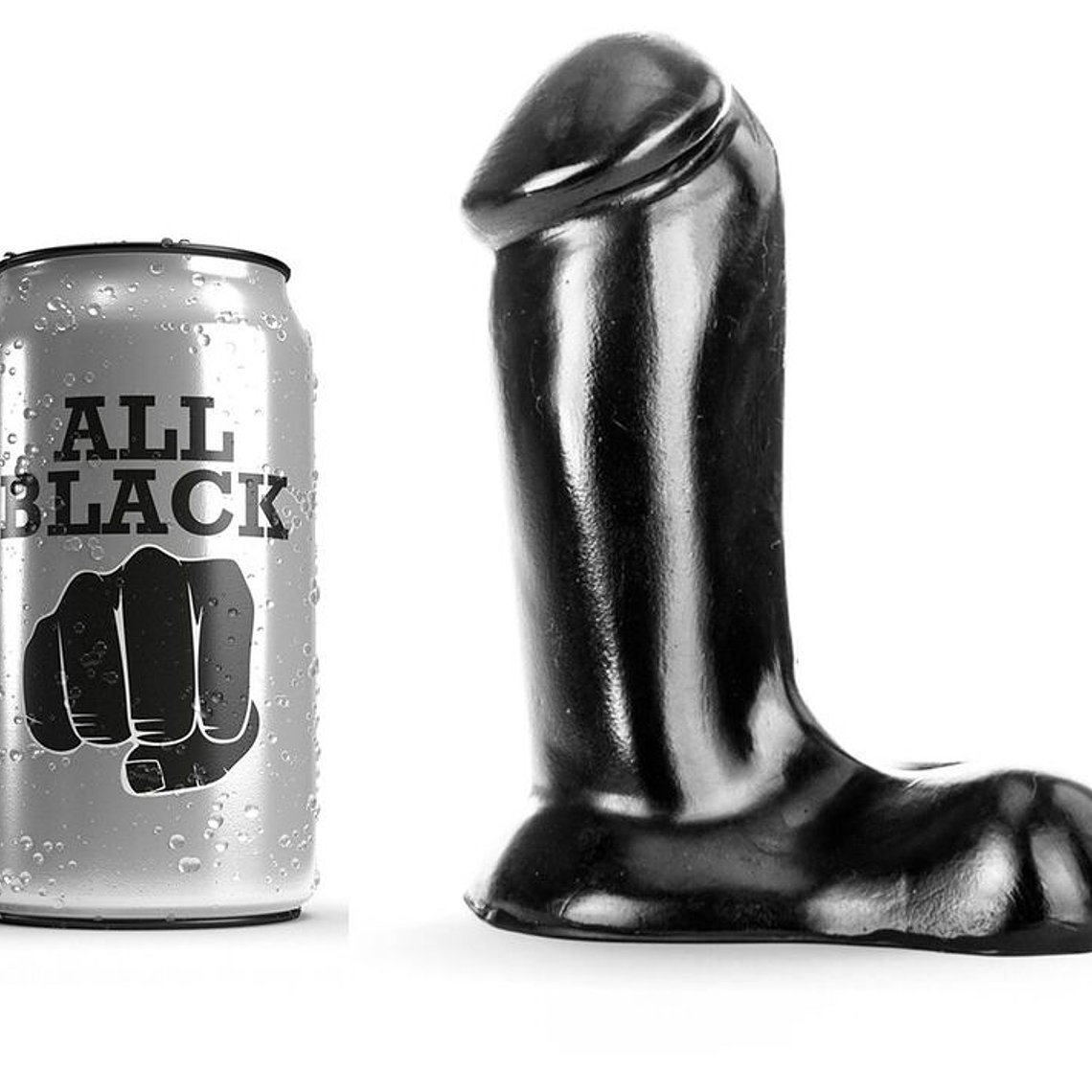 ALL BLACK - DILDO REALÍSTICO 14 CM 1