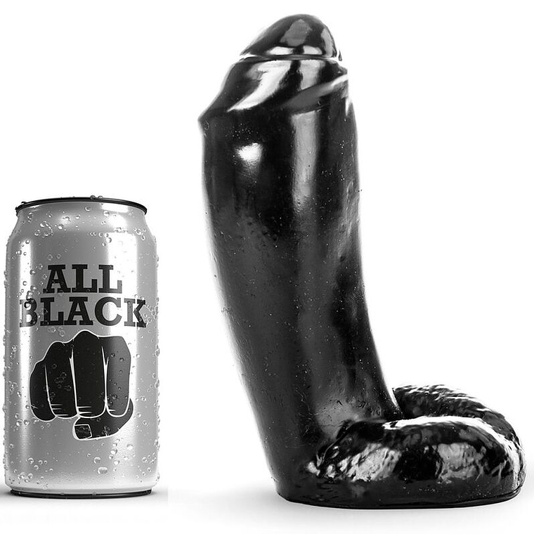 ALL BLACK - DILDO REALÍSTICO 18 CM 1