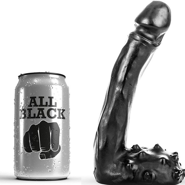 ALL BLACK - DILDO REALÍSTICO 19 CM 1