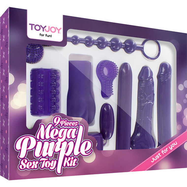 TOYJOY - SÓ PARA VOCÊ KIT DE BRINQUEDOS SEXUAIS MEGA ROXO 1