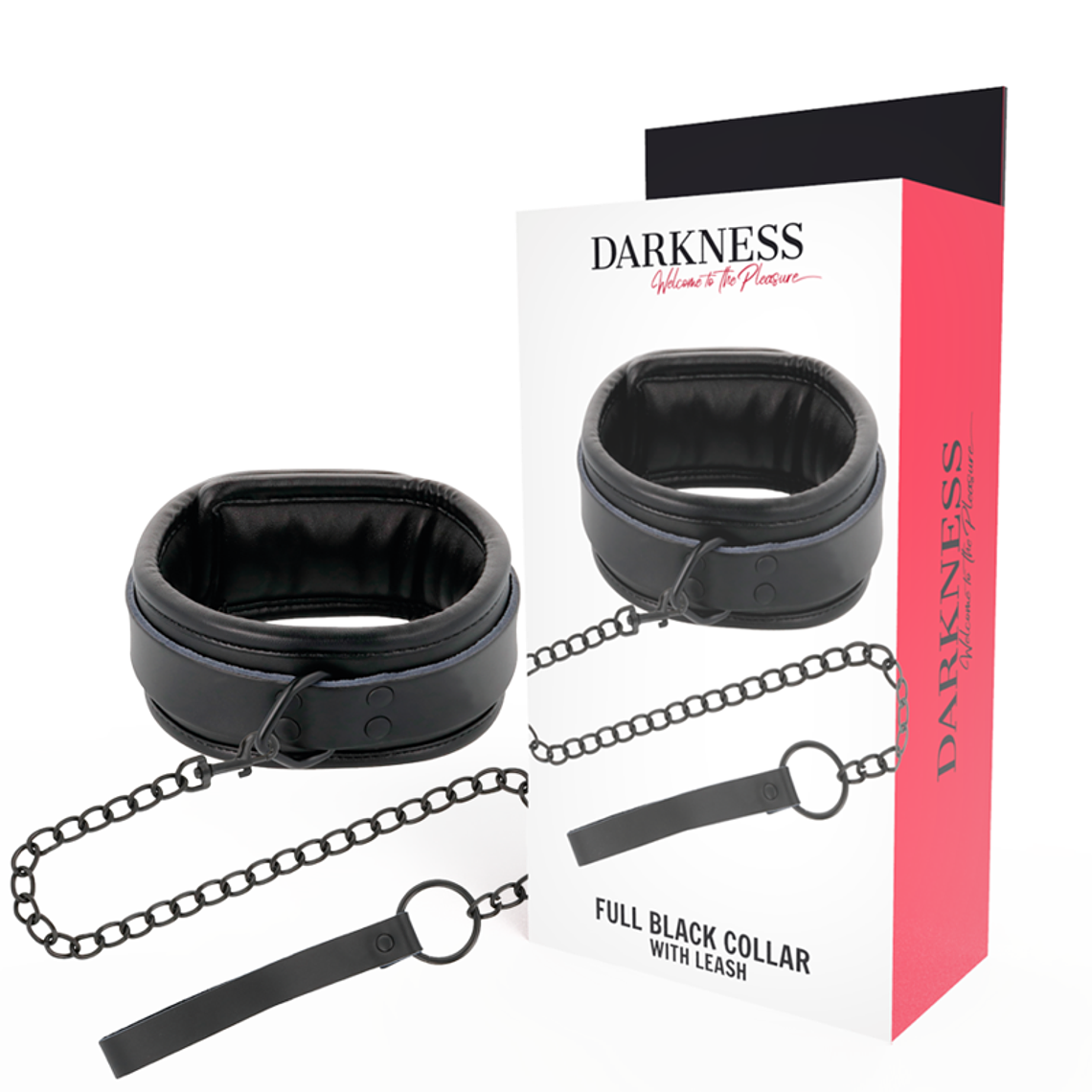 DARKNESS - COLAR PRETO COM CORRENTE 1