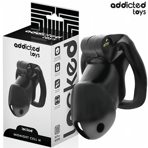 ADDICTED TOYS LOCKED - GAIOLA PENIANA MINDNIGHT CELL, TAMANHO M