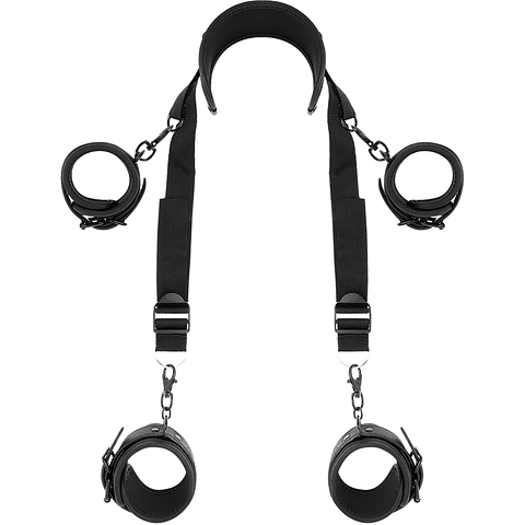 FETISH SUBMISSIVE - POSIÇÃO MESTRE COM 4 ALGEMAS REVESTIDAS COM NOPRENE