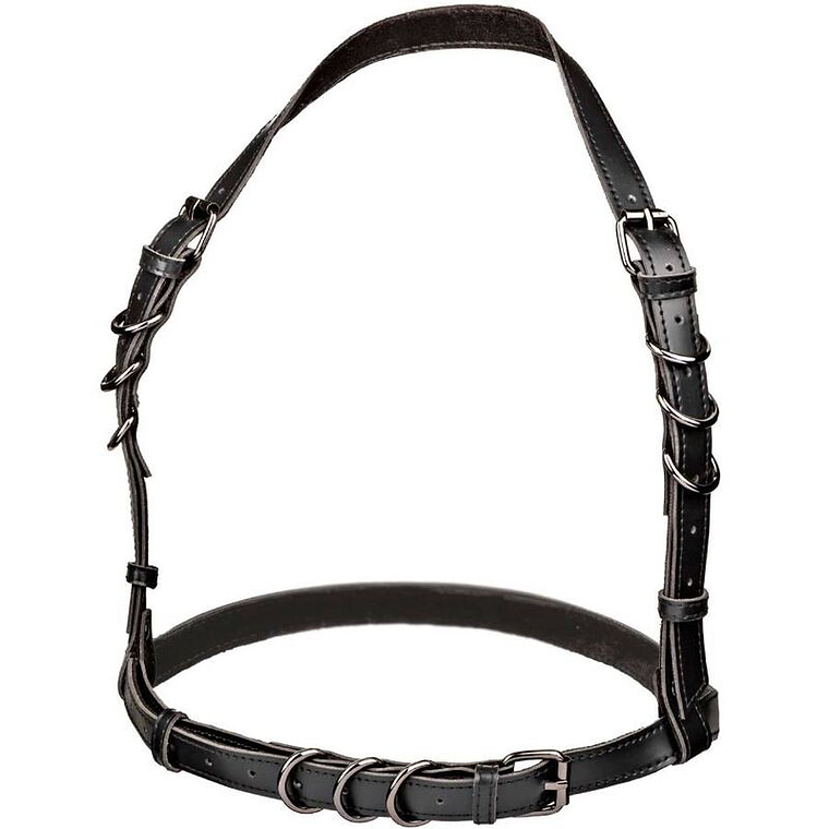 CALEXOTICS - EUPHORIA ARNÊS DE FIVELA HALTER PRETO 1