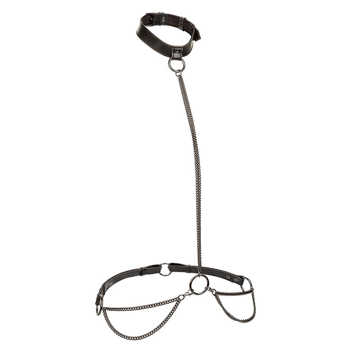 CALEXOTICS - EUPHORIA CHAIN HALTER COLEIRA E TRELA TAMANHO GRANDE 1