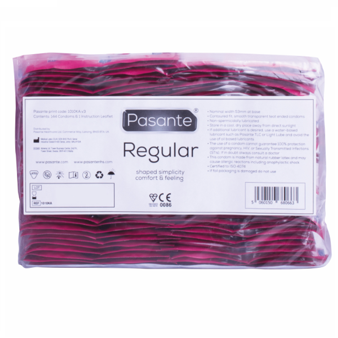 PASANTE - DE PRESERVATIVOS GAMA REGULAR 144 UNIDADES 1