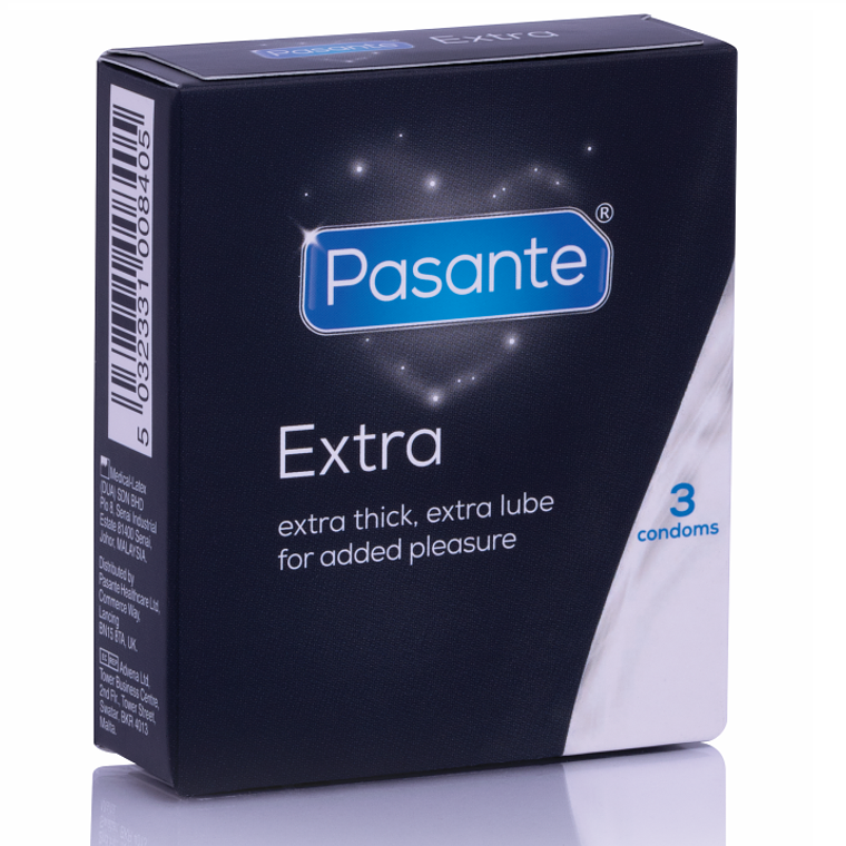 PASANTE - PRESERVATIVO EXTRA EXTRA GROSSO DE 3 UNIDADES 1