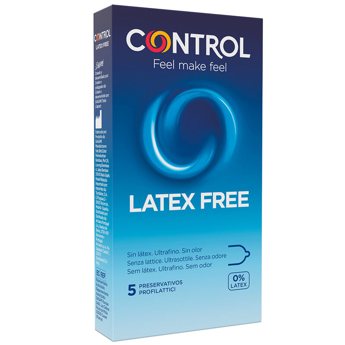 CONTROL - FREE SIN LATEX CONDOMS 5 UNITS 1