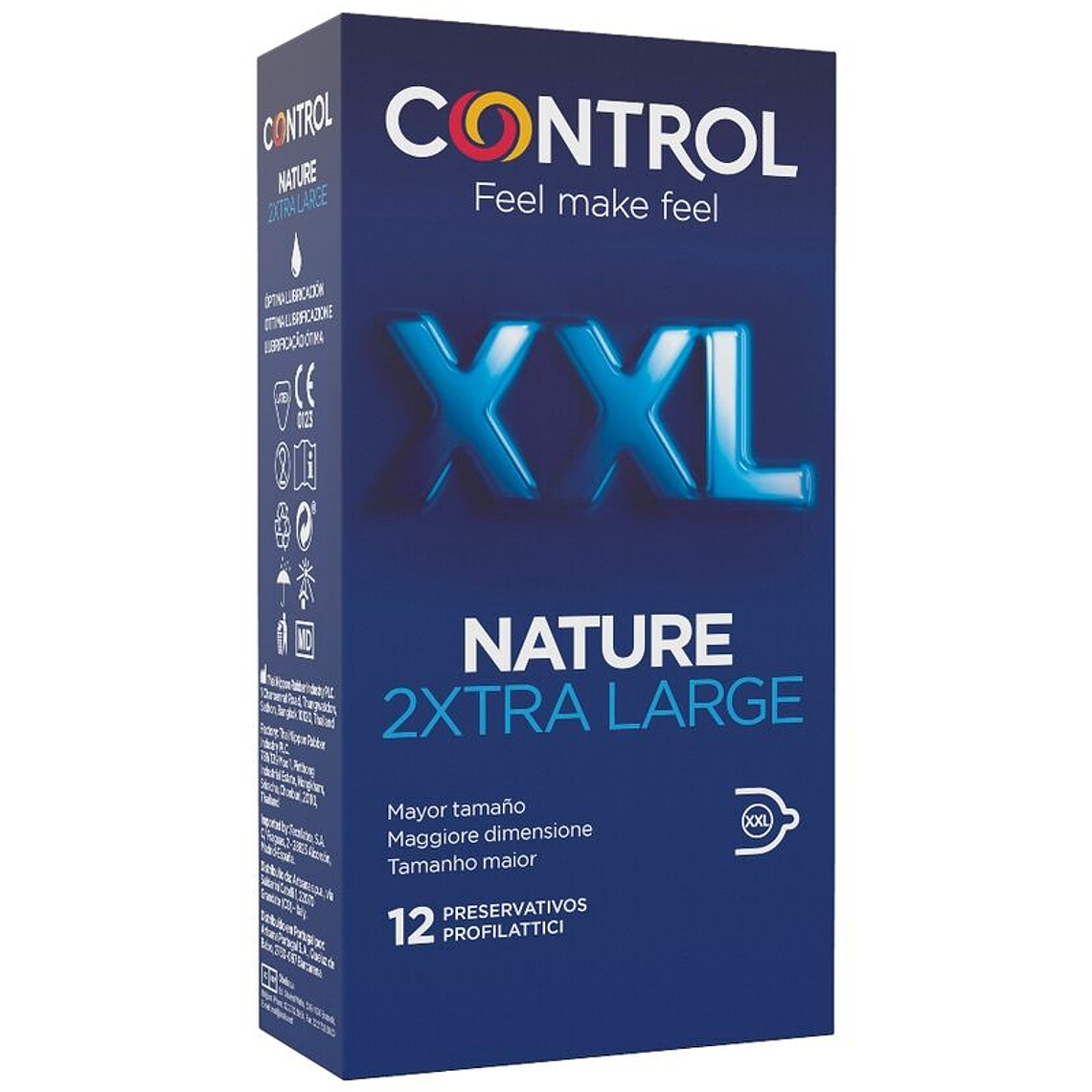 CONTROL - NATURE PRESERVATIVOS 2XTRA GRANDES XXL - 12 UNIDADES 1