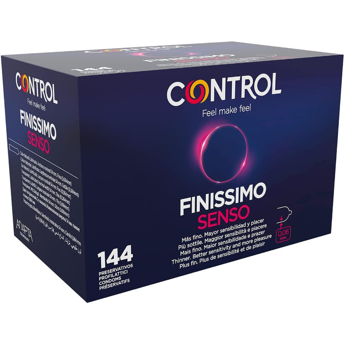 CONTROL - PRESERVATIVOS FINISSIMO SENSO 144 UNIDADES 1
