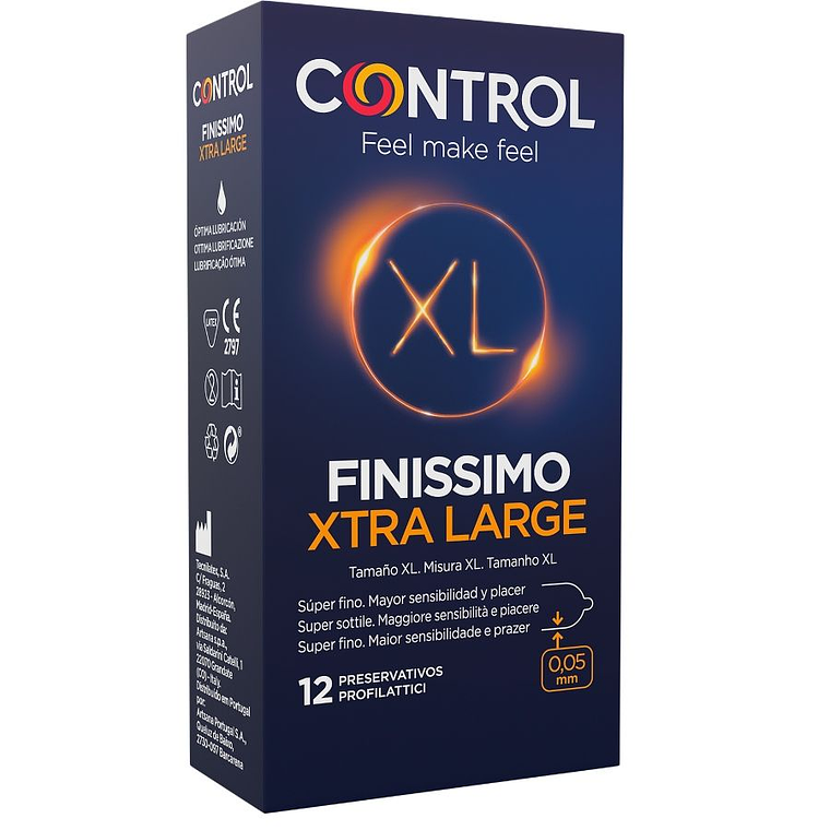 CONTROL - PRESERVATIVOS FINISSIMO XL 12 UNIDADES 1