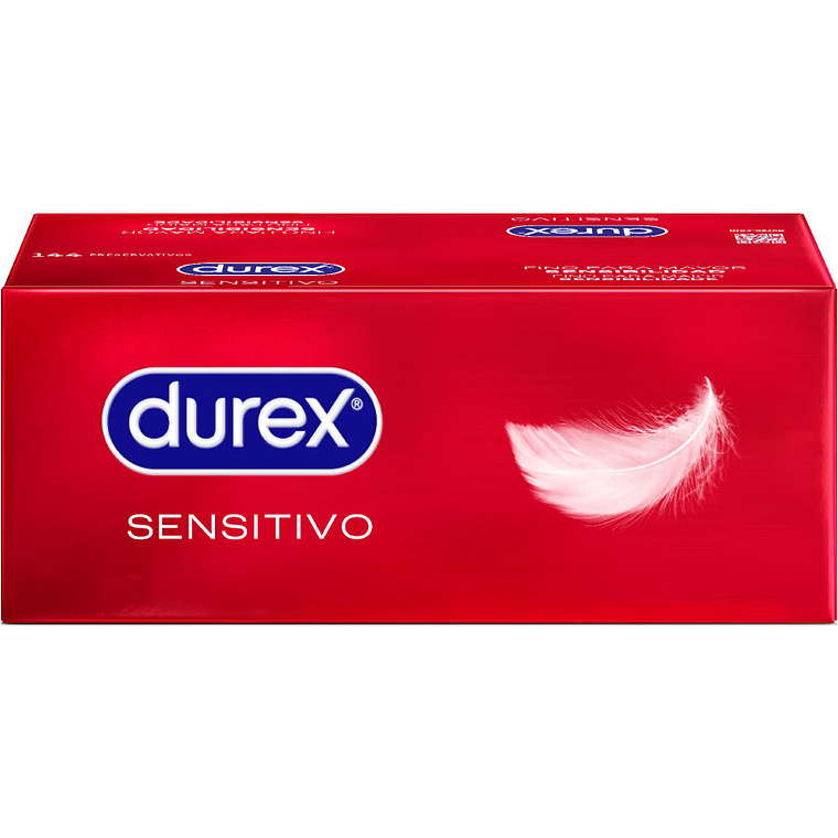 DUREX - PRESERVATIVOS SENSÍVEIS 144 UNIDADES 1