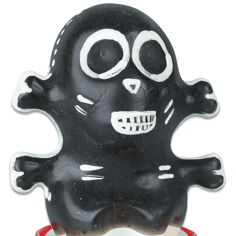 CONDOMERIE - PRESERVATIVOS NOVIDADES PINTADOS À MÃO SKULL BLACK MODELO 1