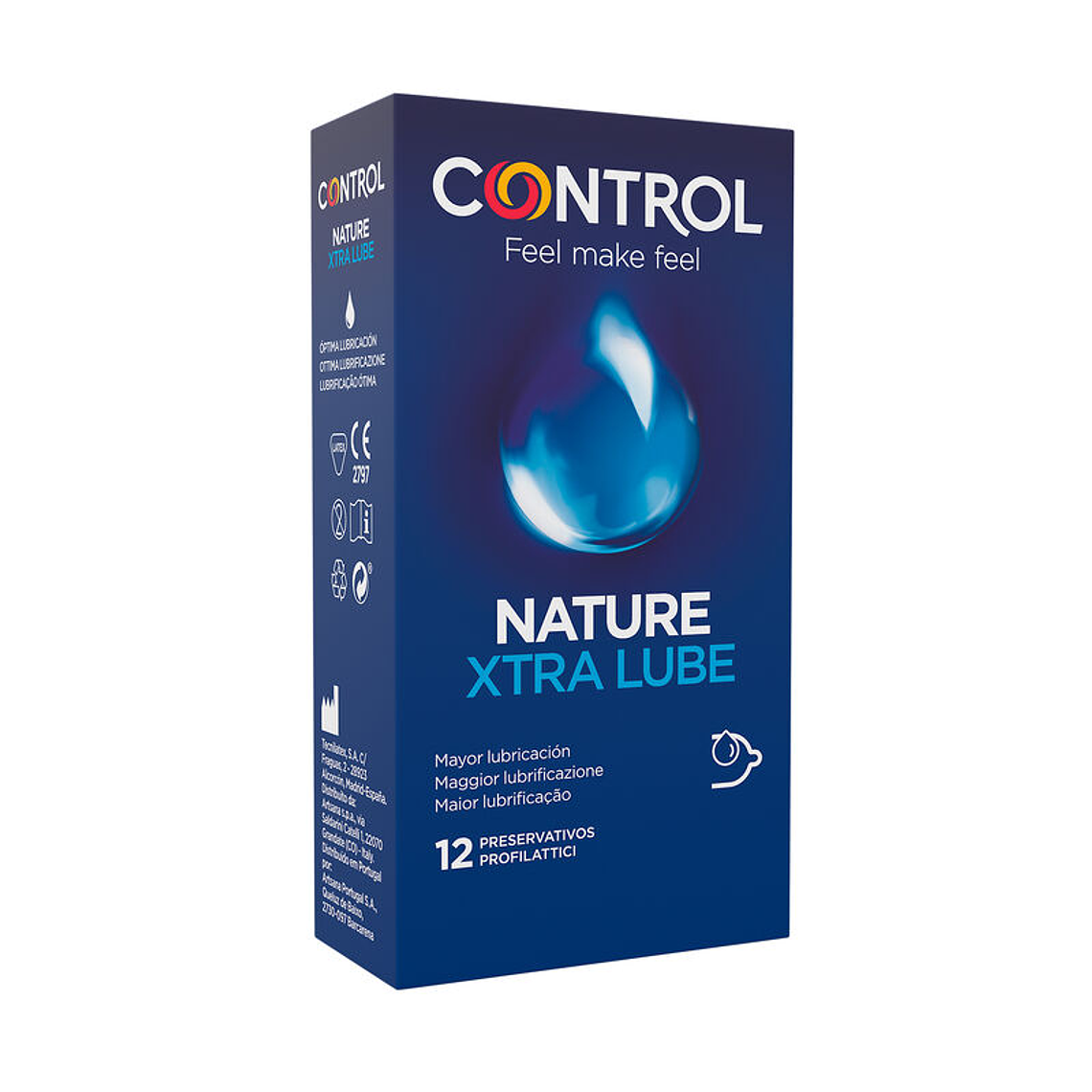 CONTROL - ADAPTA NATURE EXTRALUBE CONDOMS 12 UNITS 1