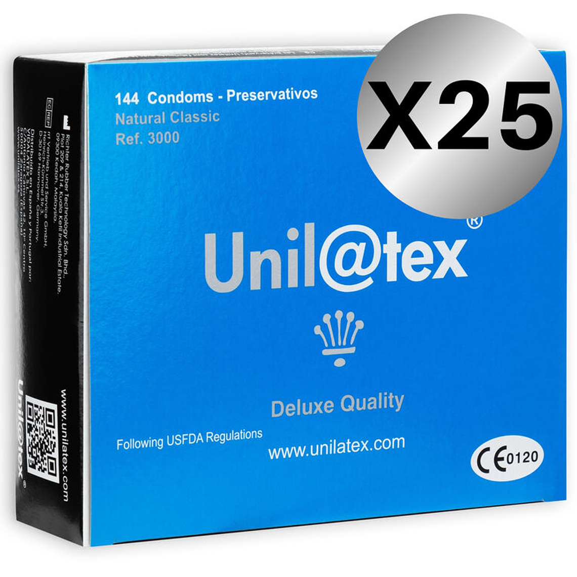 UNILATEX - CONSERVANTES NATURAIS PACK 25 X 144 UNIDADES 1