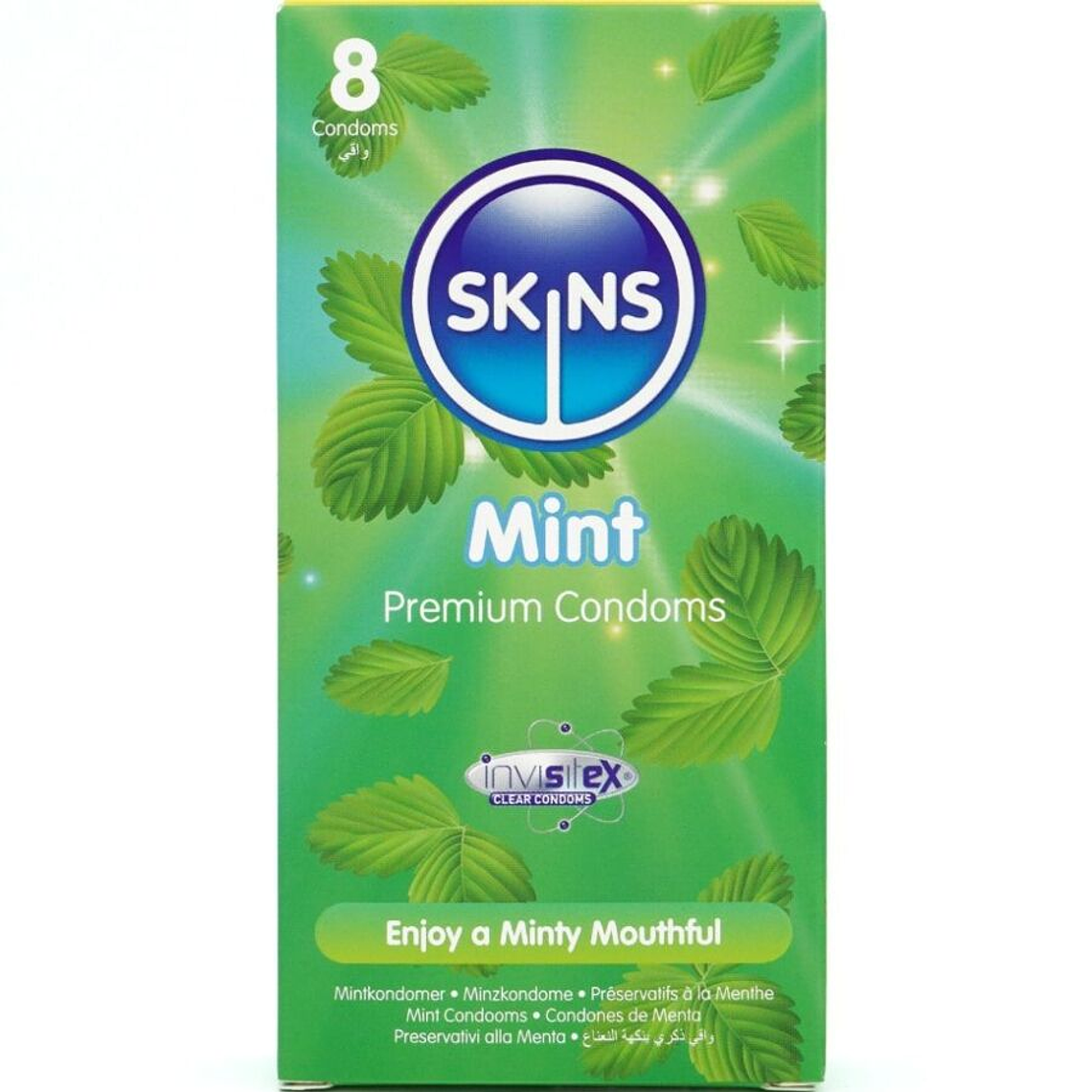 SKINS - PRESERVATIVOS MINT PREMIUM PACOTE COM 8 1