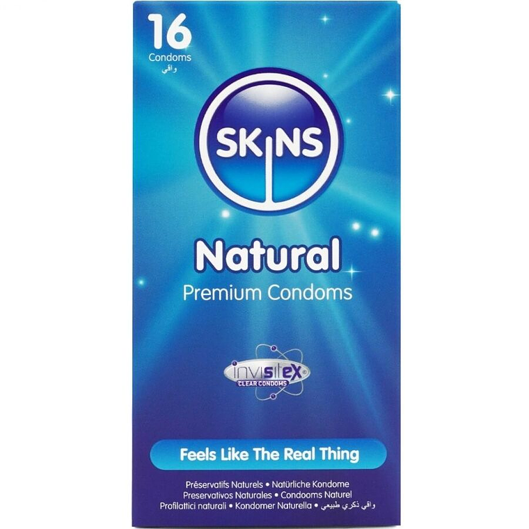 SKINS - PRESERVATIVOS NATURAIS PREMIUM PACOTE 16 1