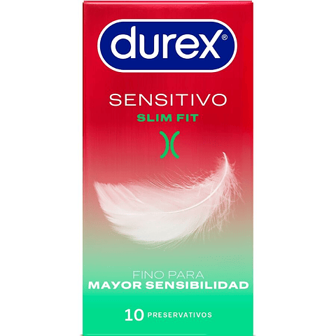 DUREX - SENSITIVO SLIM FIT 10 UNIDADES