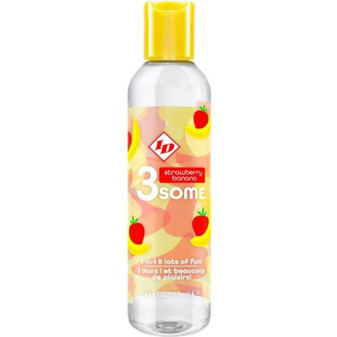 ID 3SOME - GARRAFA DE BANANA DE MORANGO COM 4 FL OZ 1