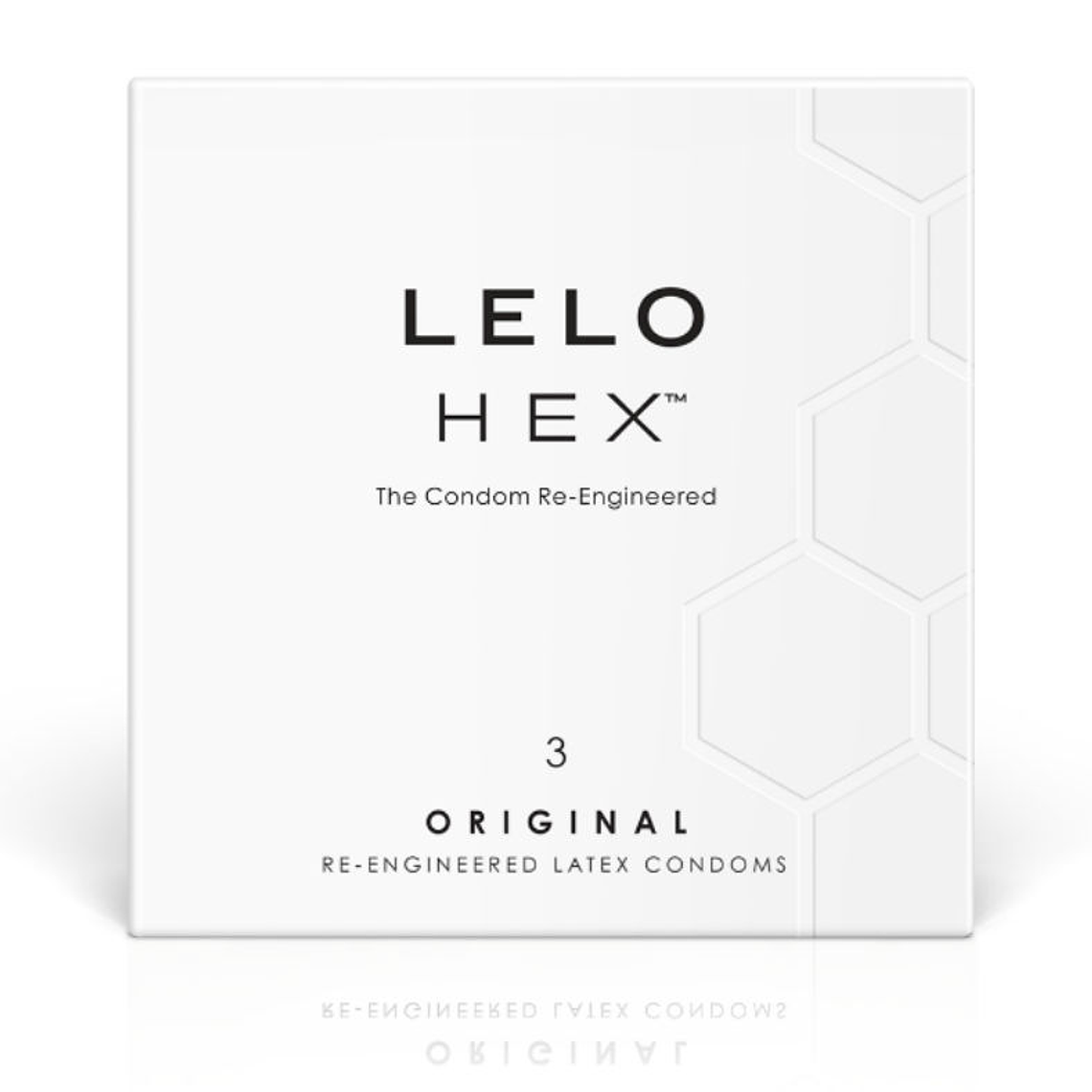 LELO - CAIXA DE PRESERVATIVO HEX 3 UNIDADES 1