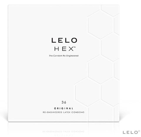 LELO - CAIXA DE PRESERVATIVO HEX 36 UNIDADES