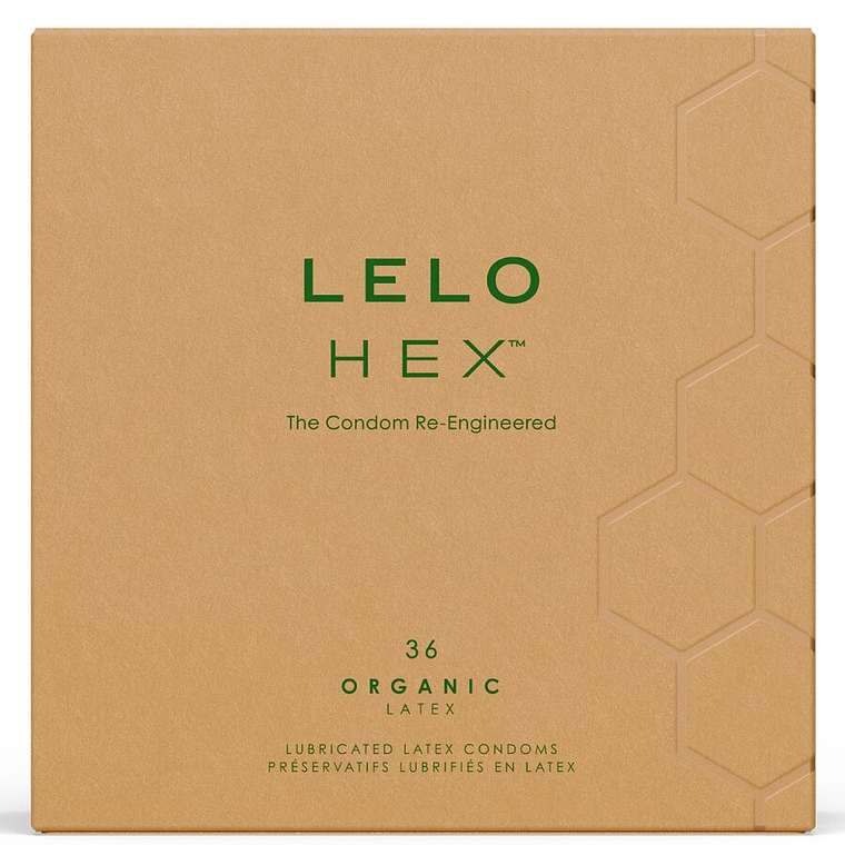 LELO - CAIXA DE PRESERVATIVOS ORGÂNICOS HEX 36 UNIDADES 1