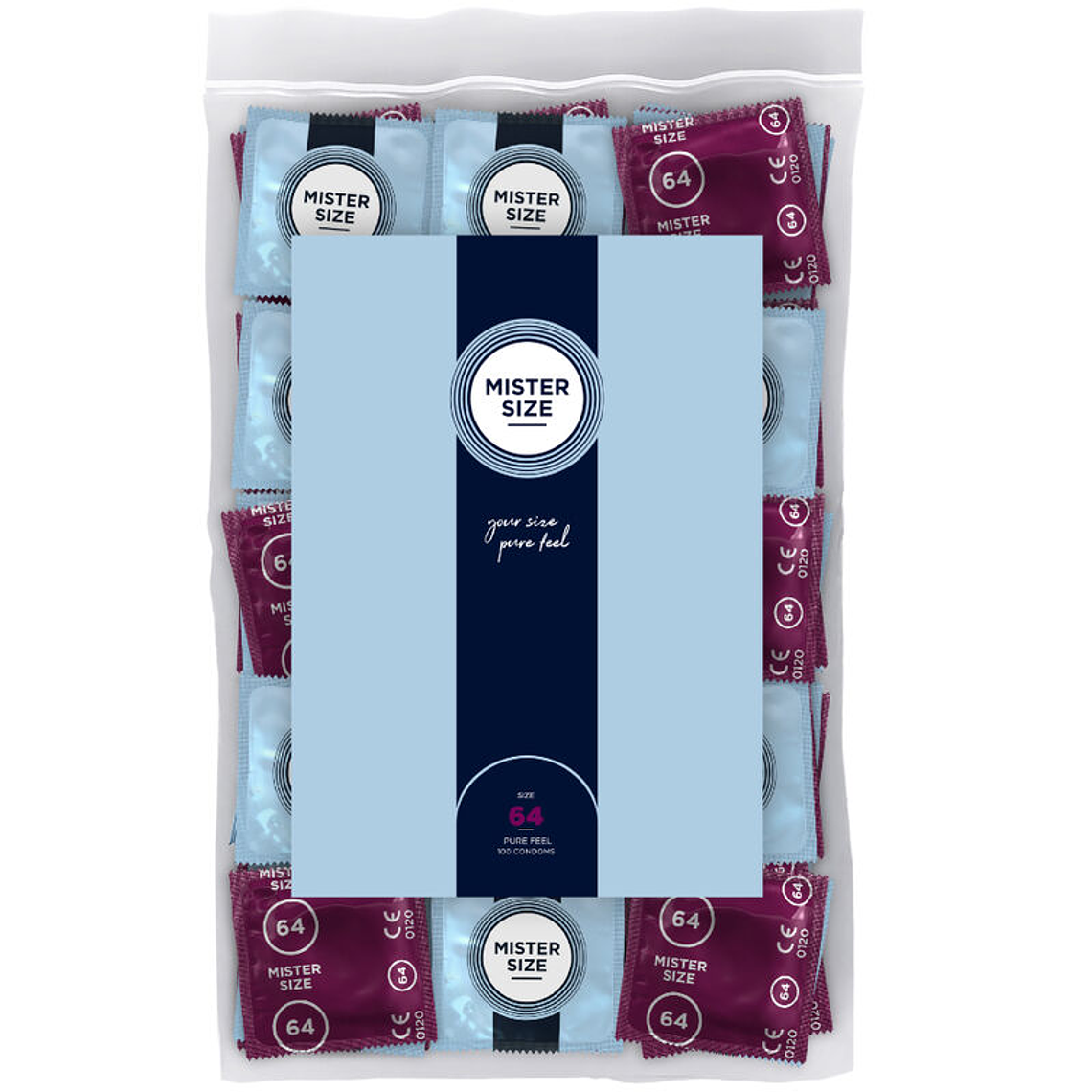 MISTER SIZE - PRESERVATIVOS TAMANHO XXL 64 MM (100 UNIDADES) 1