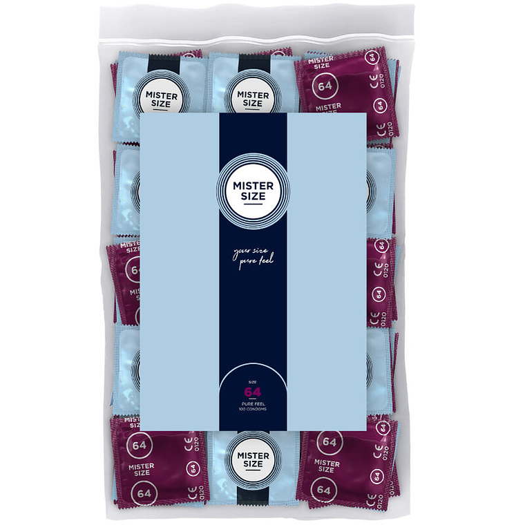MISTER SIZE - PRESERVATIVOS TAMANHO XXL 64 MM (100 UNIDADES) 1