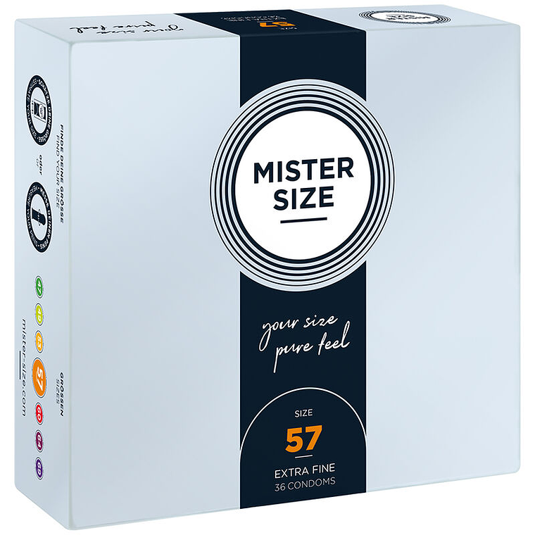 MISTER SIZE - PRESERVATIVO TAMANHO L 57 MM (36 UNIDADES) 1