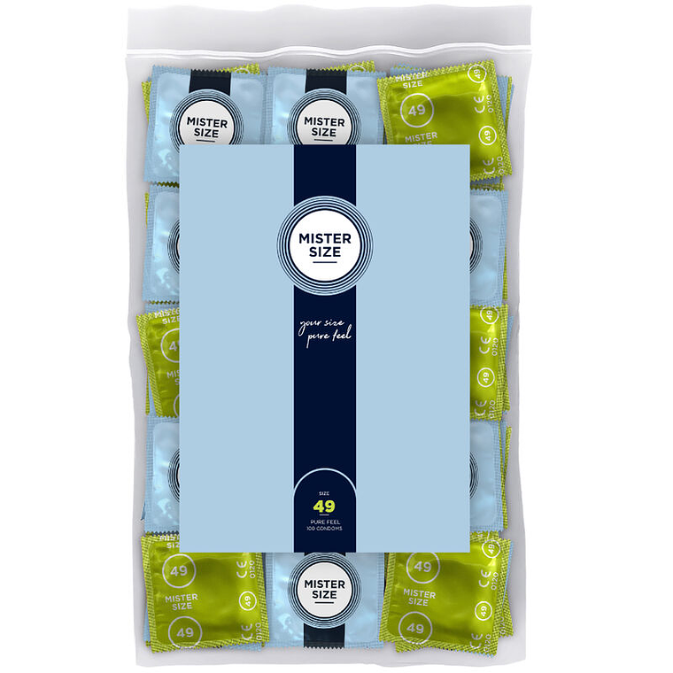 MISTER SIZE - PRESERVATIVO TAMANHO S 49 MM (100 UNIDADES) 1