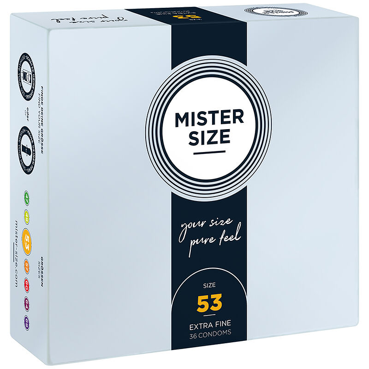 MISTER SIZE - PRESERVATIVO TAMANHO M 53 MM (36 UNIDADES) 1