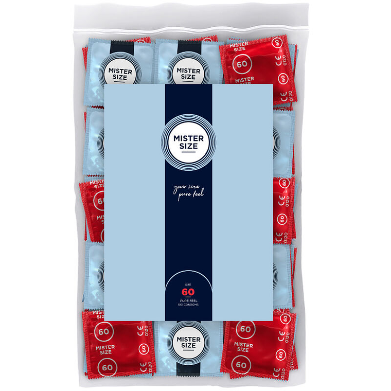 MISTER SIZE - PRESERVATIVO TAMANHO XL 60 MM (100 UNIDADES) 1
