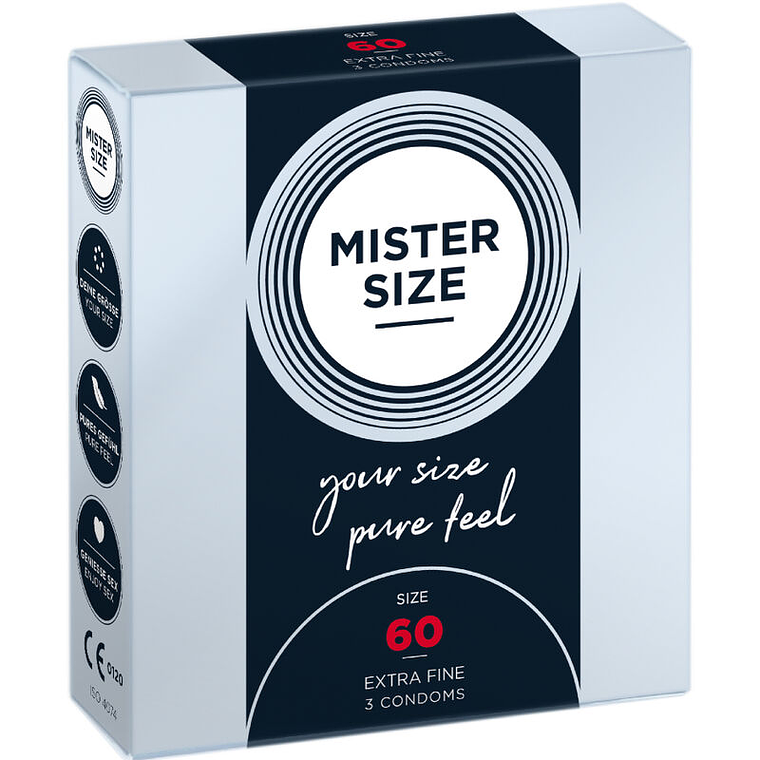 MISTER SIZE - PRESERVATIVO TAMANHO XL 60 MM (3 UNIDADES) 1