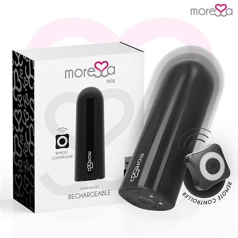 MORESSA - NIX VIBRADOR CONTROLE REMOTO PRETO