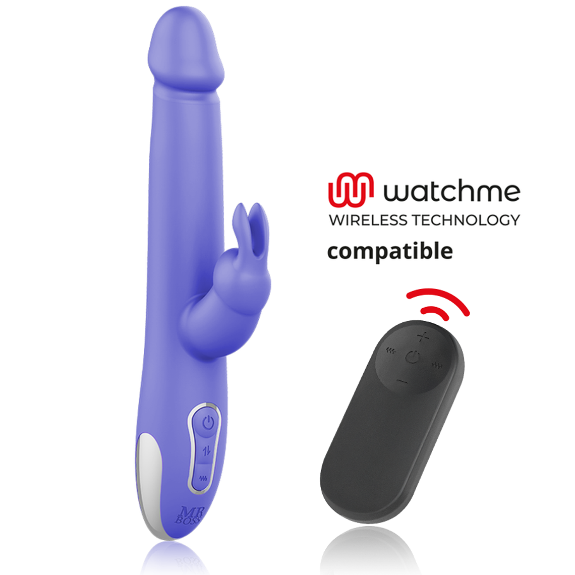 MR BOSS - ARTURO VIBRADOR E ROTADOR + CONTROLO REMOTO WATCHME 1