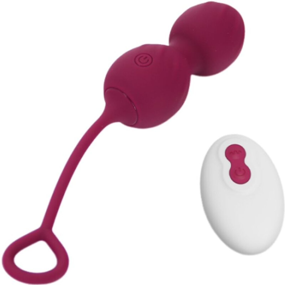 ARMONY - BLOSSOMS VAGINAL DUMBBELL VIBRAÇÃO CONTROLE REMOTO 10 VIBRAÇÕES VERMELHO ESCURO 1